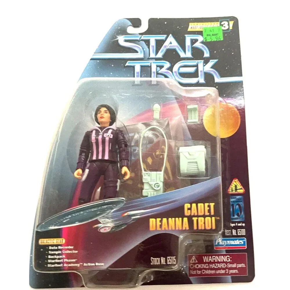 Star Trek Warp Factor Series Cadet Deanna Troi Action Figure Unpainted Variant